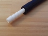 5mm ID air hose connector (straight) 3d printed With rubber hose attached
