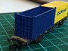 N Scale 20ft Open Top Container (2pc) 3d printed Painted container in Frosted Ultra Detail