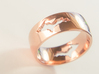 Upper Peninsula Comfort-Fit Ring  3d printed Rose Gold Plated