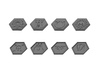Order Tokens (32 pcs) 3d printed Renders of the upsides and downsides