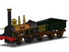 De Arend Tender (1:87) 3d printed In combination with the locomotive. Solidworks render