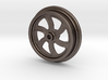 Curved Spoke Railroad Wheel 3d printed 