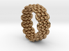 Wicker Pattern Ring Size 9 3d printed 