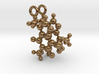 Caffeine 3D molecule for earrings 3d printed 