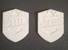 Dredd Badge with your name 1/1 Scale 3d printed 
