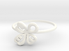 Clover Ring Size US 6.5 (16.8mm) 3d printed 