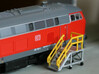 N Scale 3x Mobile Train Access Stairs 3d printed Access stairs, painted, in Frosted Ultra Detail.