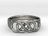 Double Infinity Ring 22.2mm V2 3d printed 