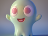 Boo-Boo the little ghost 3d printed 3D render (Full Color Sandstone is not this glossy)