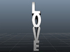 Love Heart 3d printed Side/Love