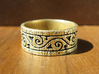 Weathered Wood Tribal Ring 3d printed 