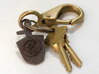 Doctor Who TARDIS Key Pendant Necklace/Key Charm 3d printed TARDIS key reverse showing customization!