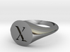 Letter X - Signet Ring Size 6 3d printed 