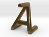 AZ ZA - Two way letter pendant 3d printed 