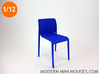 First Modern Dining Chair 1:12 scale 3d printed 