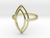 Marquise Simple Wire Ring - US Size 09 3d printed 