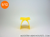 1:12 scale Capelli Stool 3d printed 