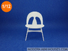 Erhard Rasmussen Shell Chair 1:12 scale 3d printed 