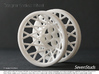 Designer Spoked Wheel 56mm 3d printed 