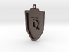 Medieval H Shield Pendant 3d printed 