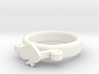 Hearted Butterfly Ring Ø22.26 Mm - Ø0.876 inch 3d printed 