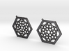 J&M Islamic Inspired Geometric Earrings 3d printed 
