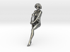 1:24 Short Haired Girl-016-Silver 3d printed 