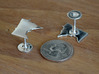 Alaska State Cufflinks 3d printed Different state but shows quality and scale. Premium Silver shown.