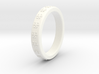 Ø16 mm - Ø0.630inch Ring  With Snowflake Motif 3d printed 