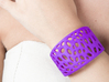 Cells Cuff One Layer (Size M) 3d printed Printed in Purple Strong & Flexible Polished Plastic