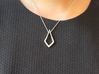 HIDDEN HEART Lucent, pendant. Pure Elegance. 3d printed 