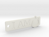 'I Am N' Keychain 3d printed 