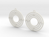 Circular Gyrocope Earrings 3d printed 