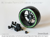 RC Wheel to Technic 3 Pin Adapter - Light 3d printed 