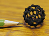 Buckyball C60 Nano Carbon Small (2cm) 3d printed Buckyball C60 in "Black Strong & Flexible"