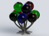 The spooky tree 3d printed Tree with glass balls