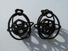 Caged Moebius Earrings 1 3d printed 