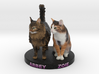 Custom Cat Figurine - Abbey and Zoie 3d printed 