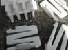Set of 4 Xerox 6085 / 1186 Floppy Drive Clips 3d printed Cut set into individual clips