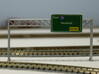N Scale Sign Gantry 84mm 3d printed Painted 84mm gantry with sign. Thanks for the picture Dave!