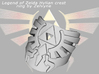 Zelda hylian crest ring (med/adjustable) 3d printed 