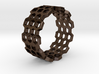 Honeycomb Fashion Ring Size 10 3d printed 