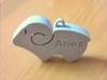 Simple Aries Keychain 3d printed 