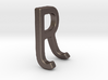 Two way letter pendant - JR RJ 3d printed 