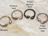 Human Femur Ring - Size 6 3d printed 