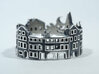 Charleston Cityscape - Band Ring 3d printed Blackened Sterling Silver
