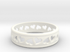 Size 9 Hearts Ring B 3d printed 