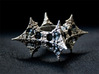 Dragon Fractal Ring 21mm 3d printed Patinated - Post work oxidizing, not as you get it, just to show what is possible!