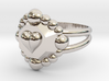 Size 6 Diamond Heart Ring E 3d printed 