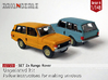 SET 2x Range Rover (British N 1:148) 3d printed 